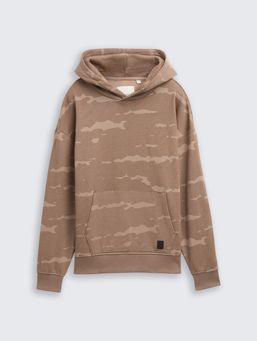 oversized hoodie-sweatshirt mit allover-print