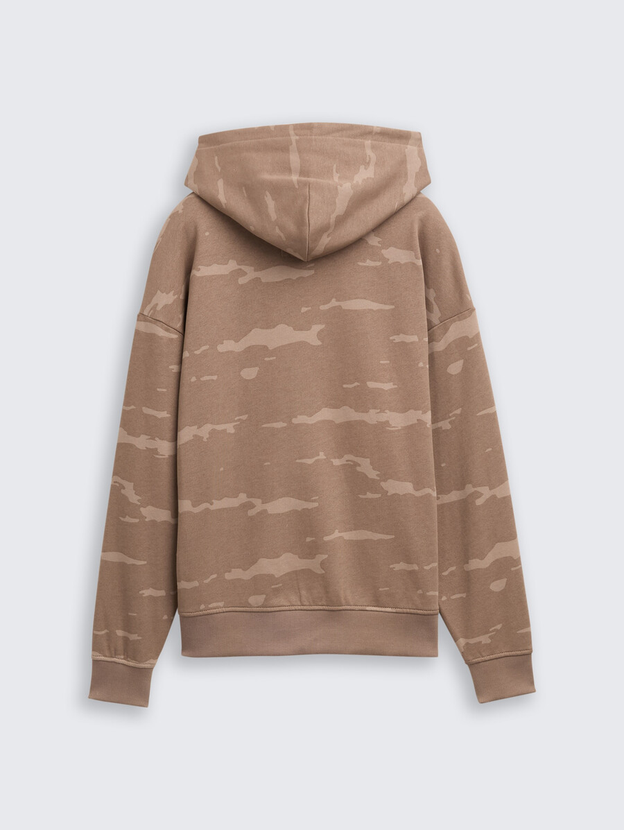 oversized hoodie-sweatshirt mit allover-print