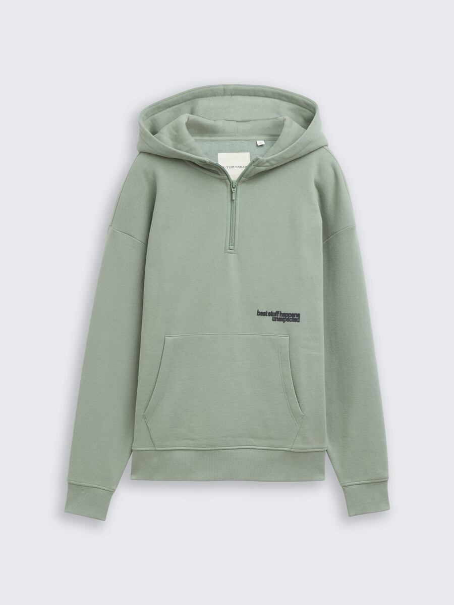 oversized hoodie-sweatshirt mit reißverschluss