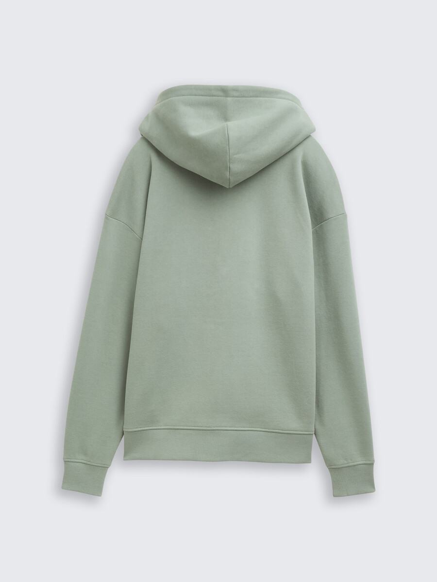 oversized hoodie-sweatshirt mit reißverschluss