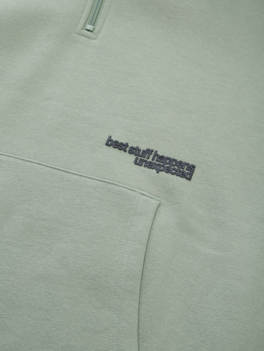 oversized hoodie-sweatshirt mit reißverschluss