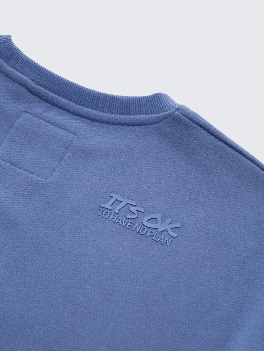 oversize-sweatshirt mit rückendruck
