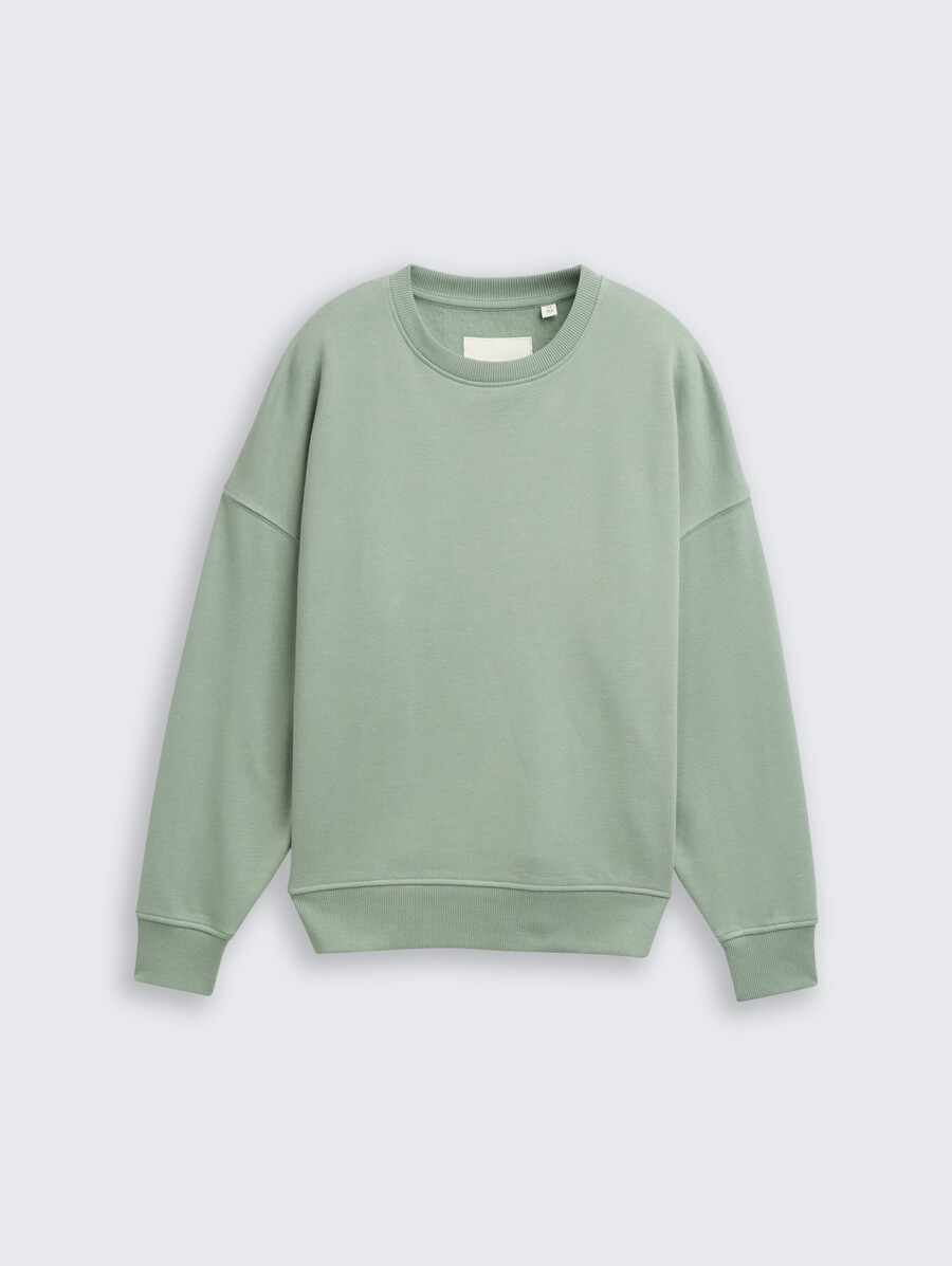 oversize-sweatshirt mit rückendruck