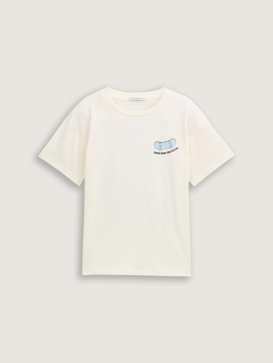 Übergroßes t-shirt mit aufdruck