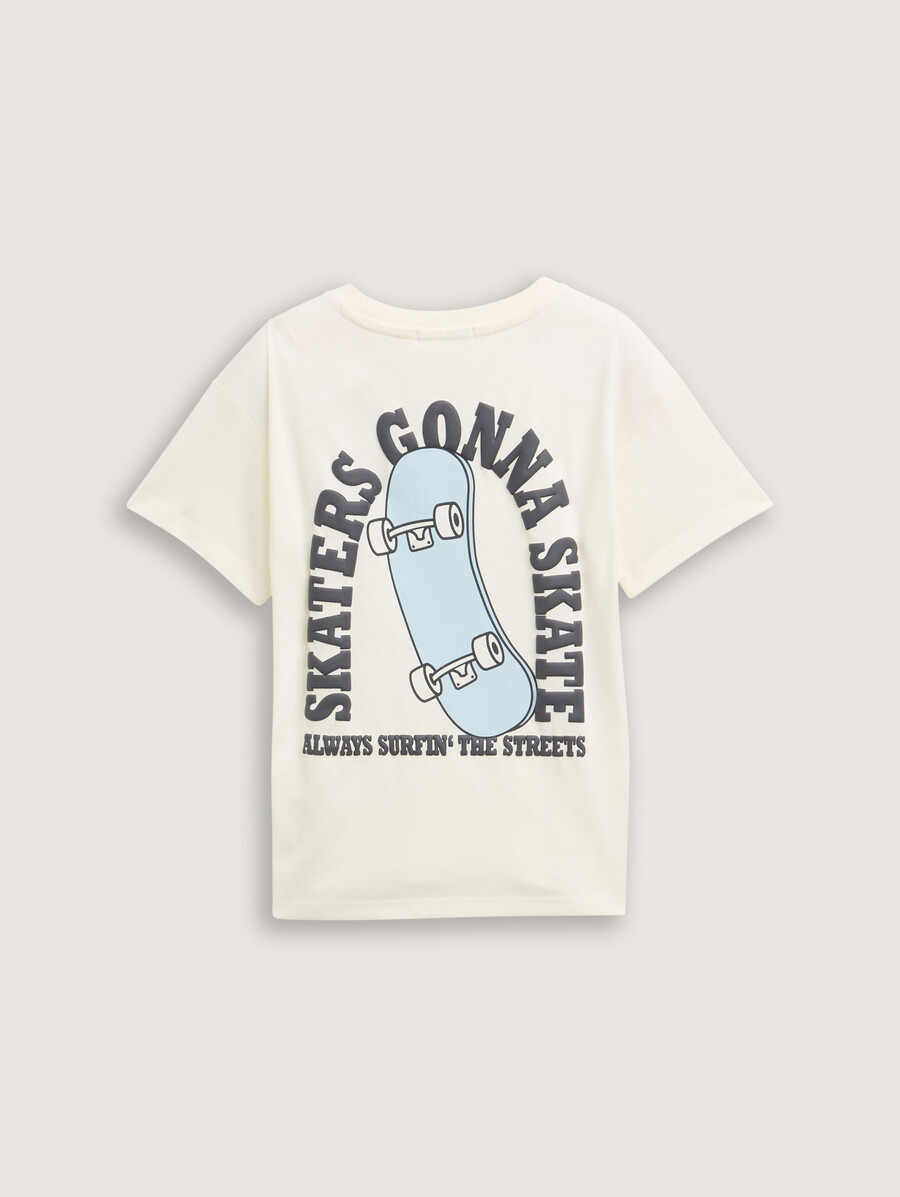 Übergroßes t-shirt mit aufdruck