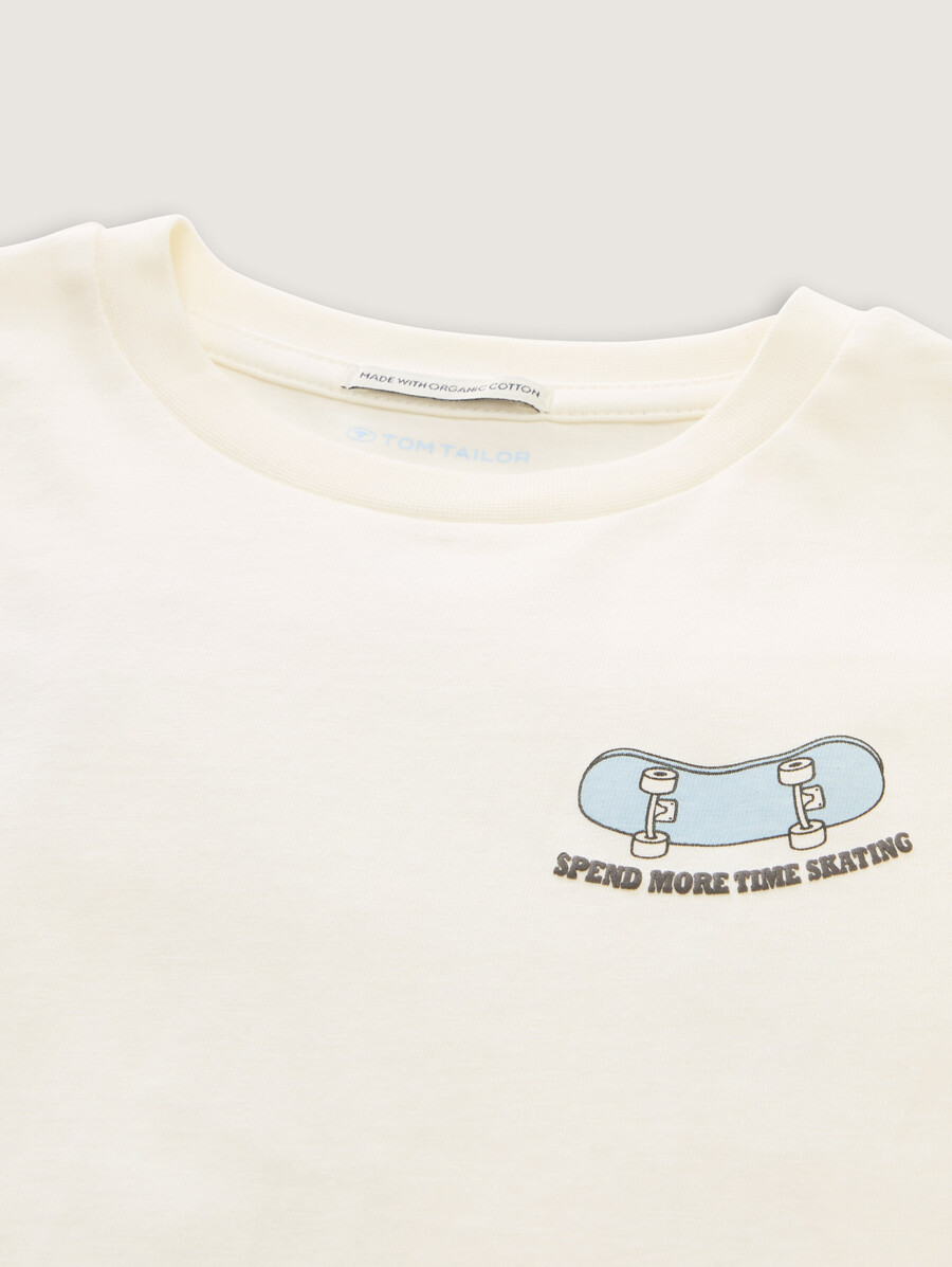 Übergroßes t-shirt mit aufdruck