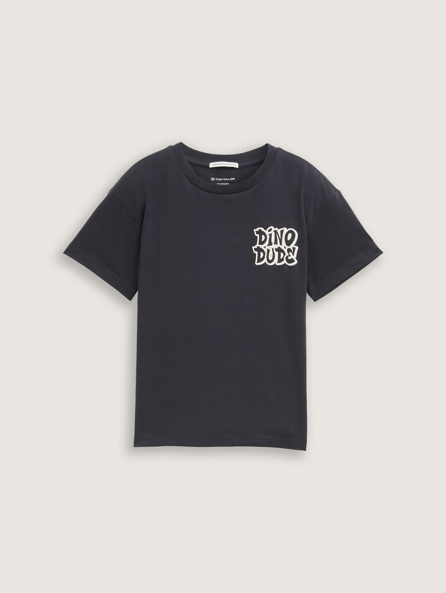 Übergroßes t-shirt mit aufdruck