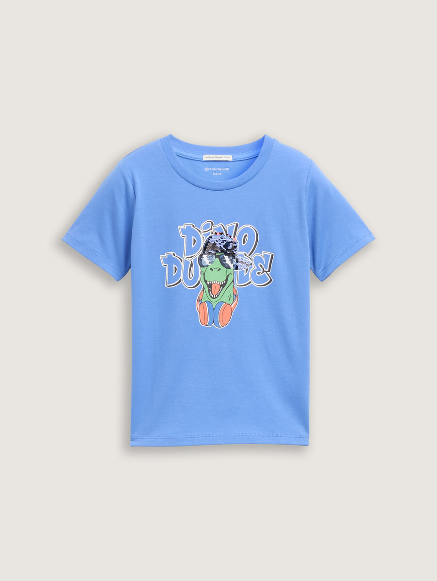 t-shirt mit wendepailletten