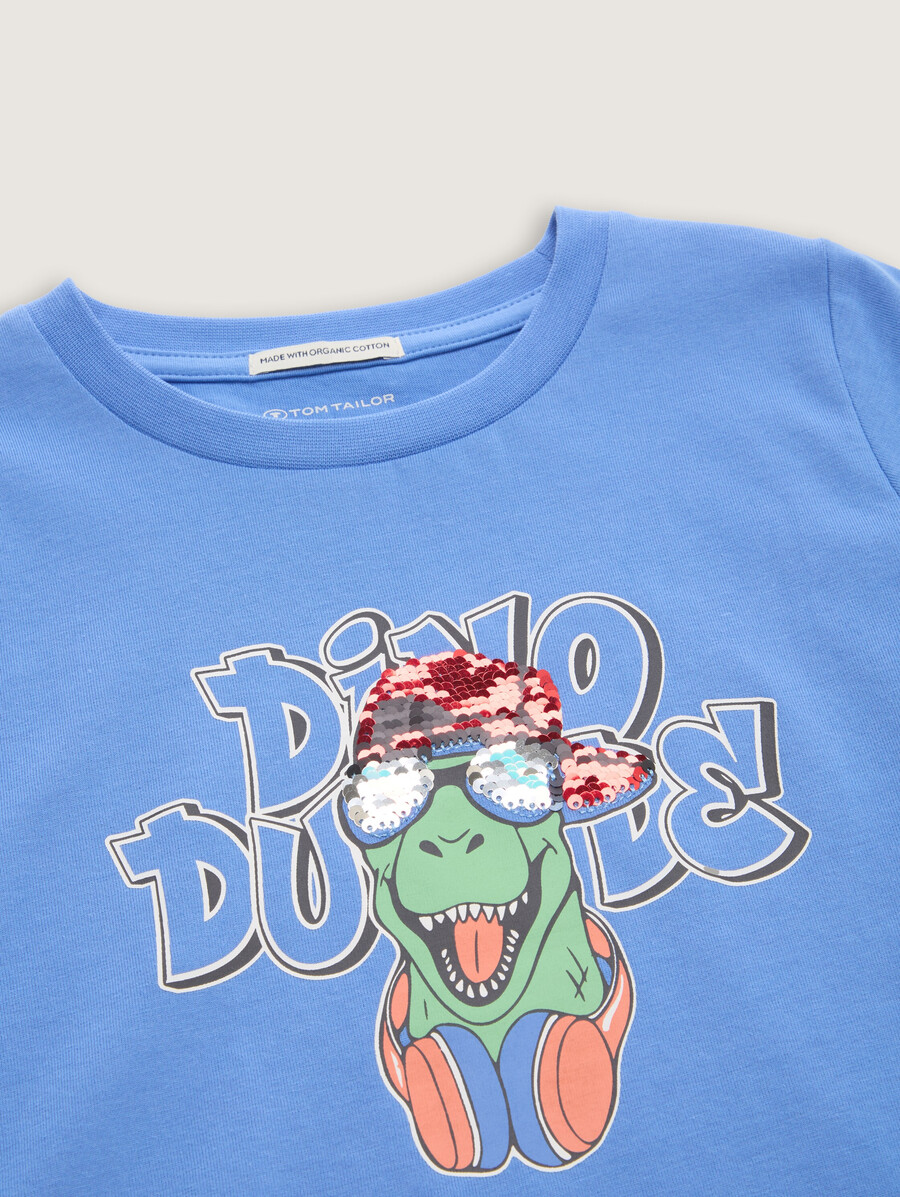 t-shirt mit wendepailletten