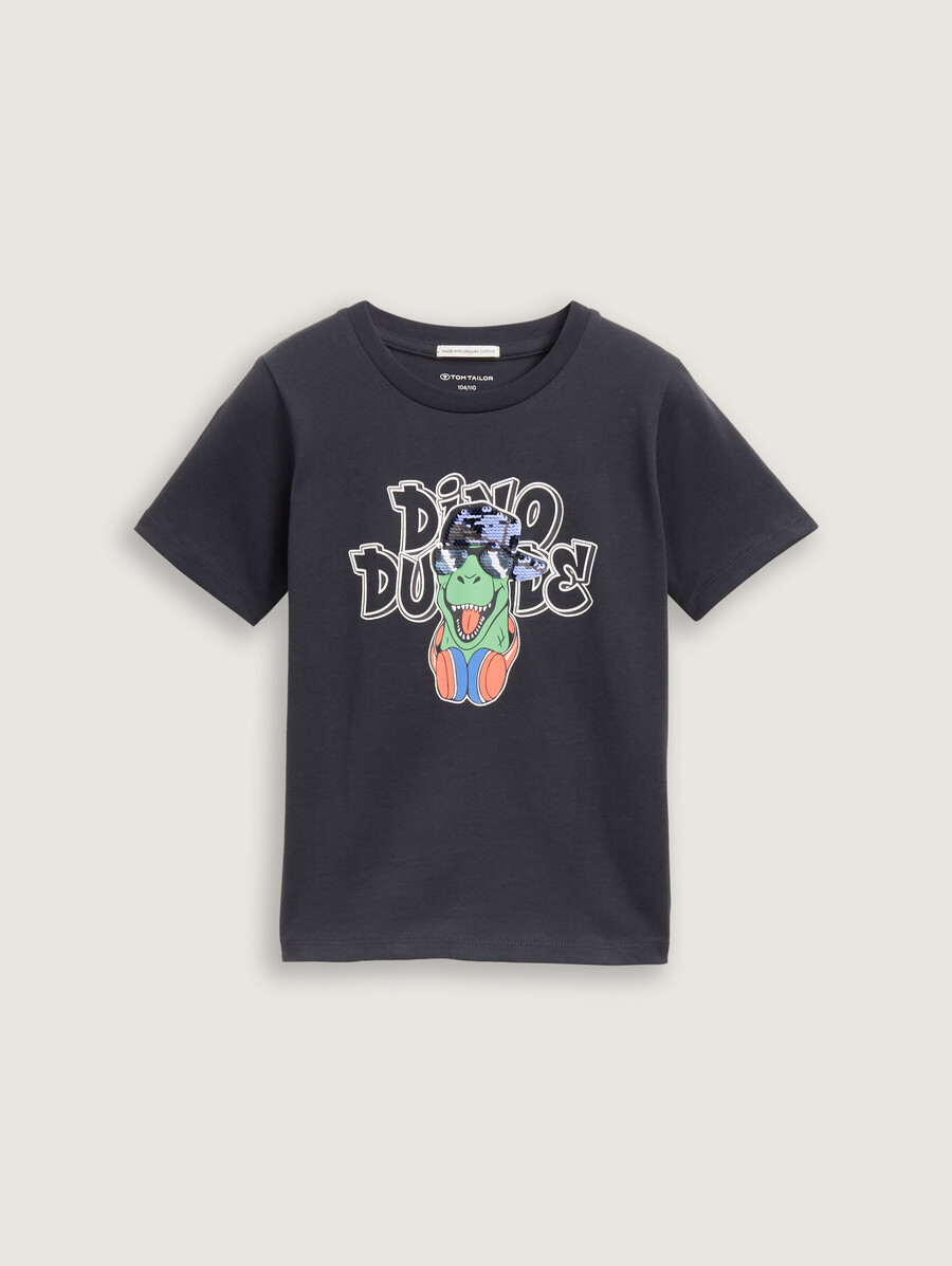 t-shirt mit wendepailletten