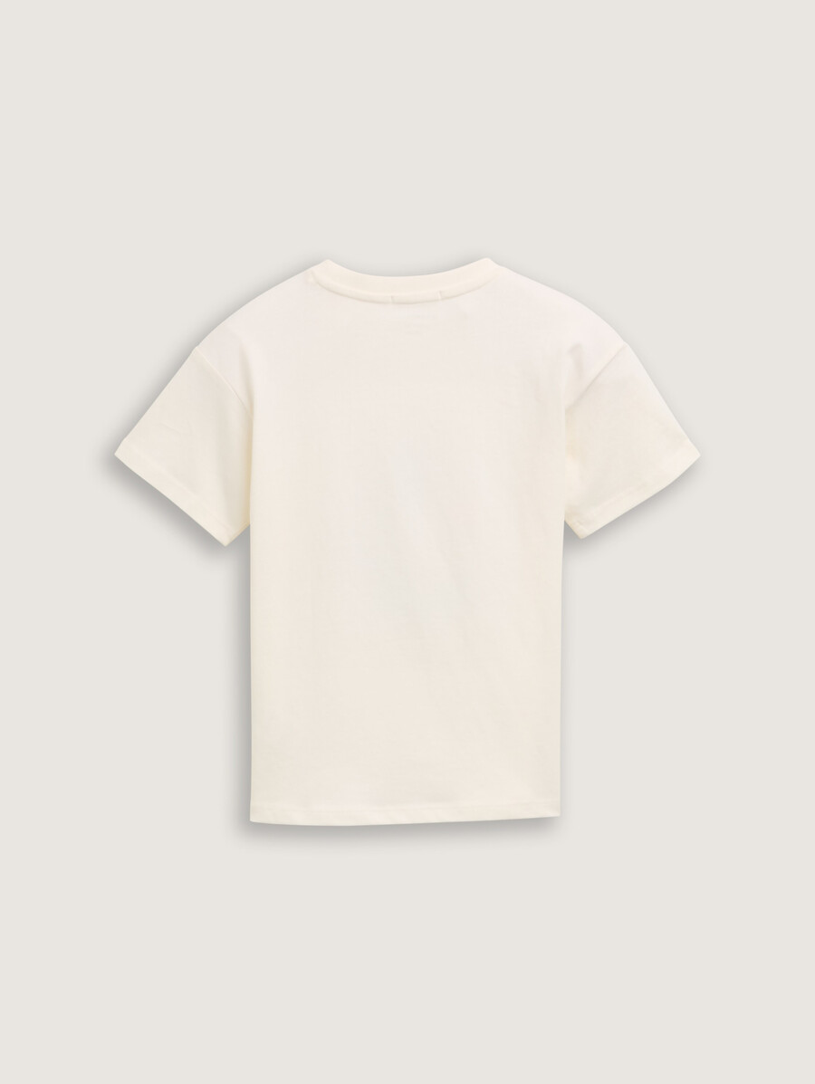 Übergroßes t-shirt mit aufdruck