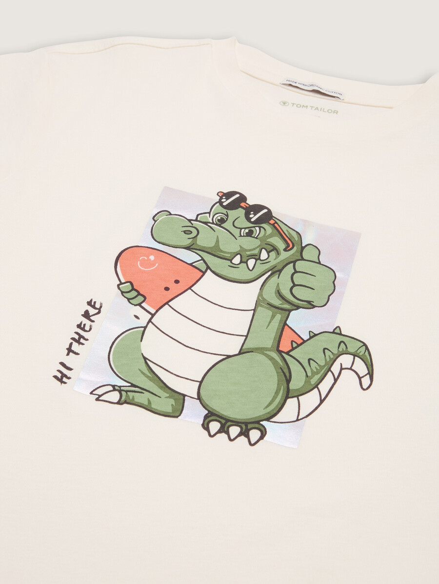 Übergroßes t-shirt mit aufdruck