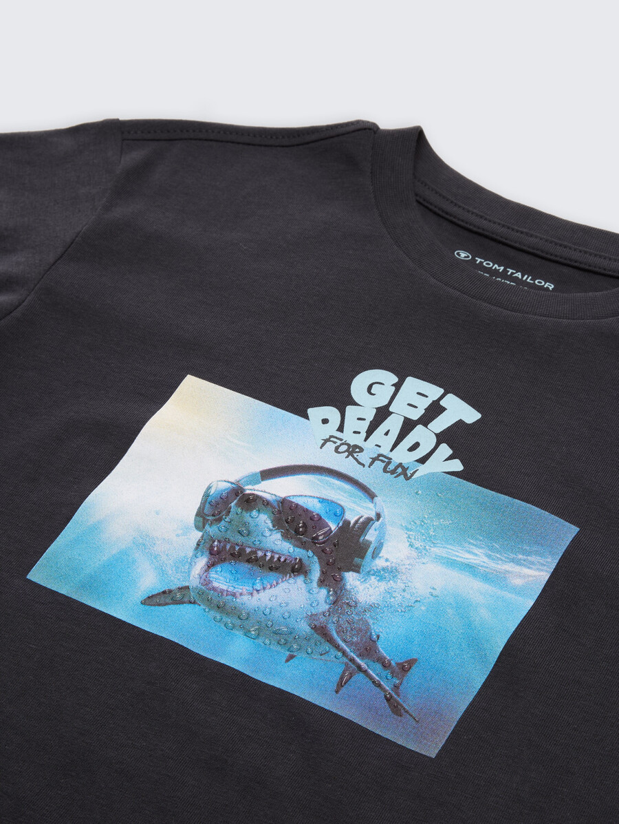 Übergroßes t-shirt mit aufdruck