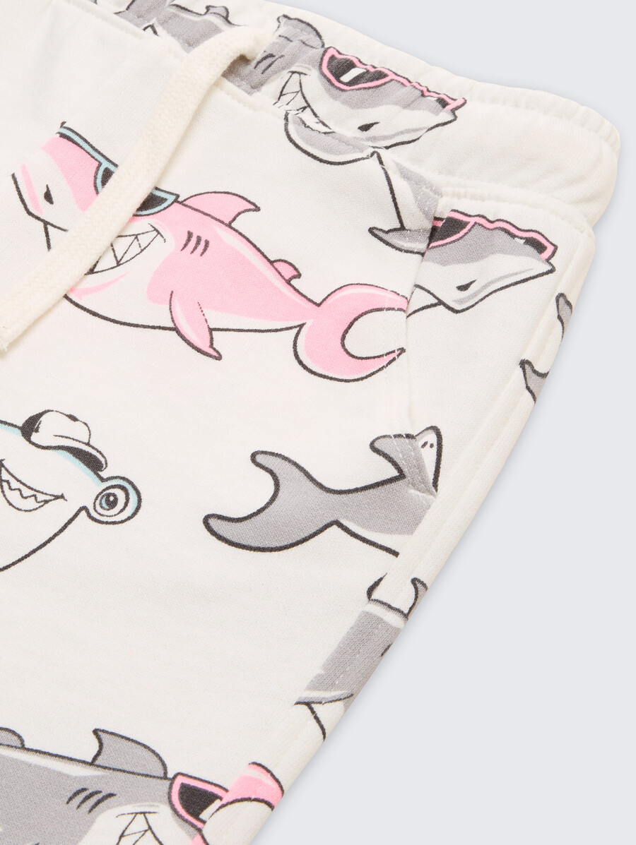 sweatshorts mit allover-print