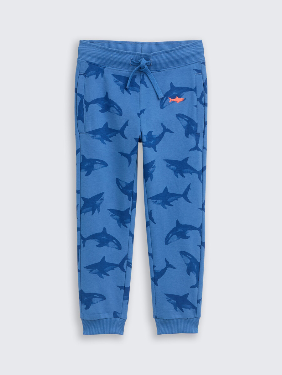 einfache jogginghose mit allover-print