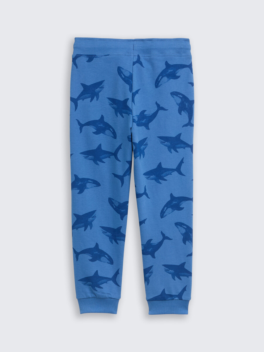 einfache jogginghose mit allover-print