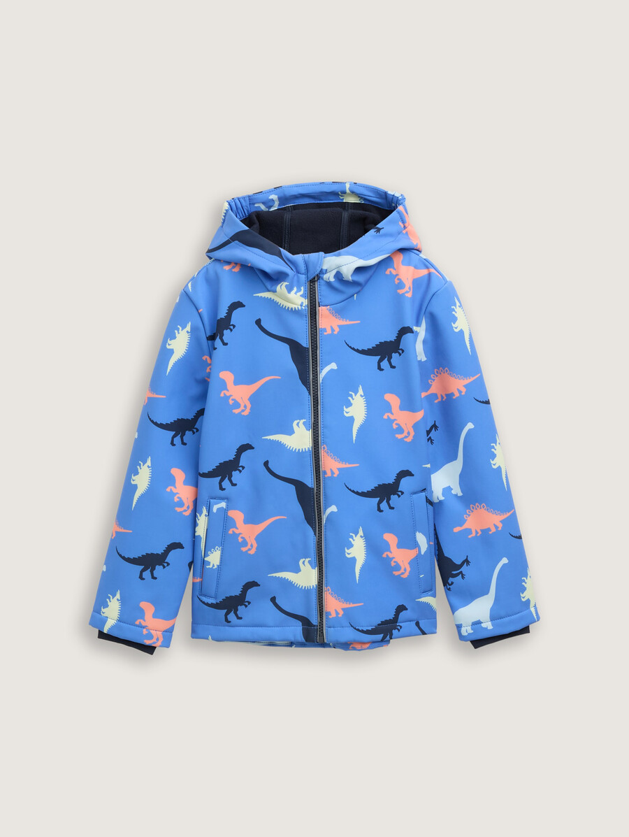 softshelljacke mit allover-print