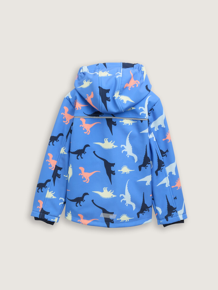 softshelljacke mit allover-print