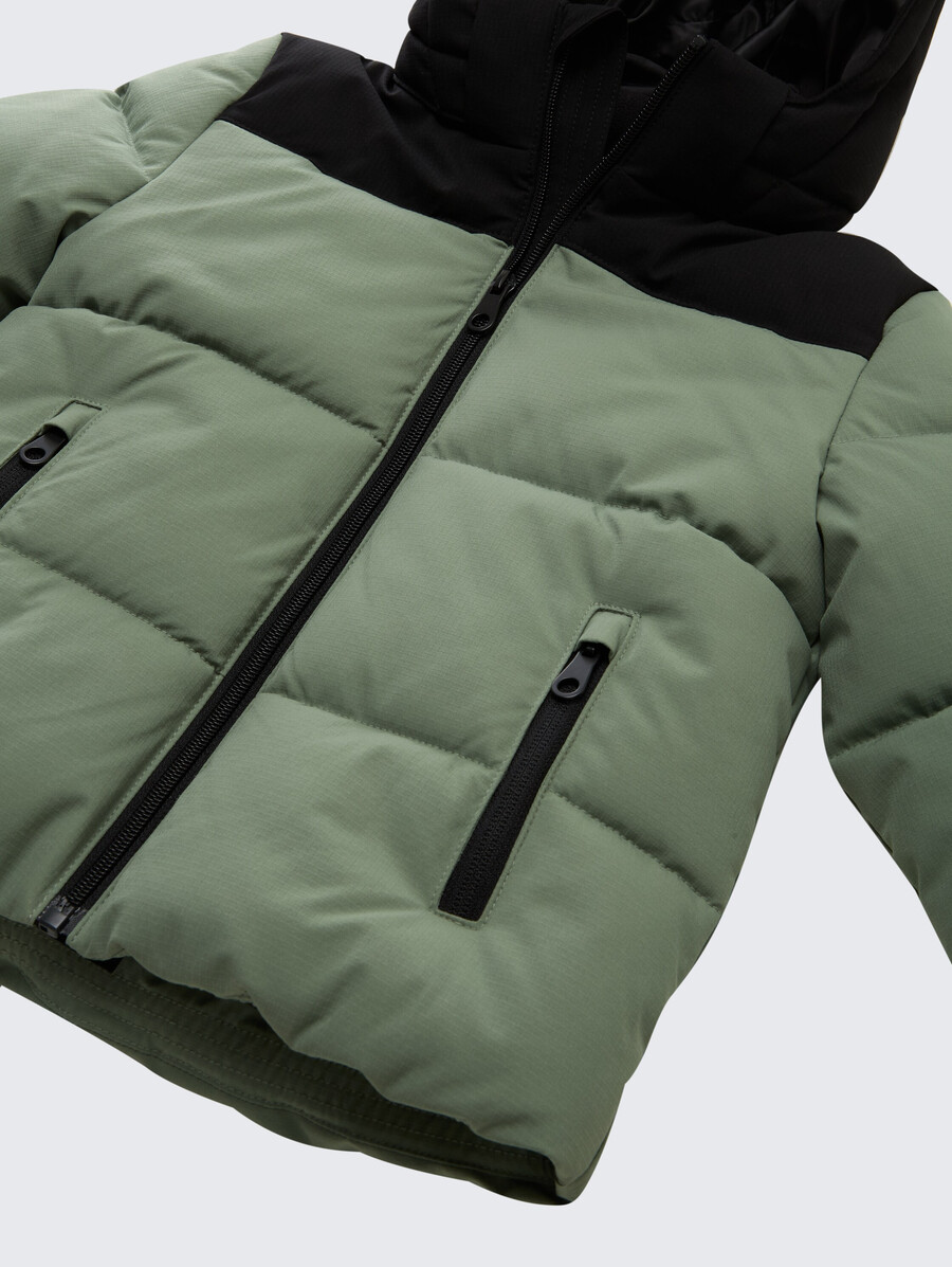 steppjacke mit abnehmbarer kapuze