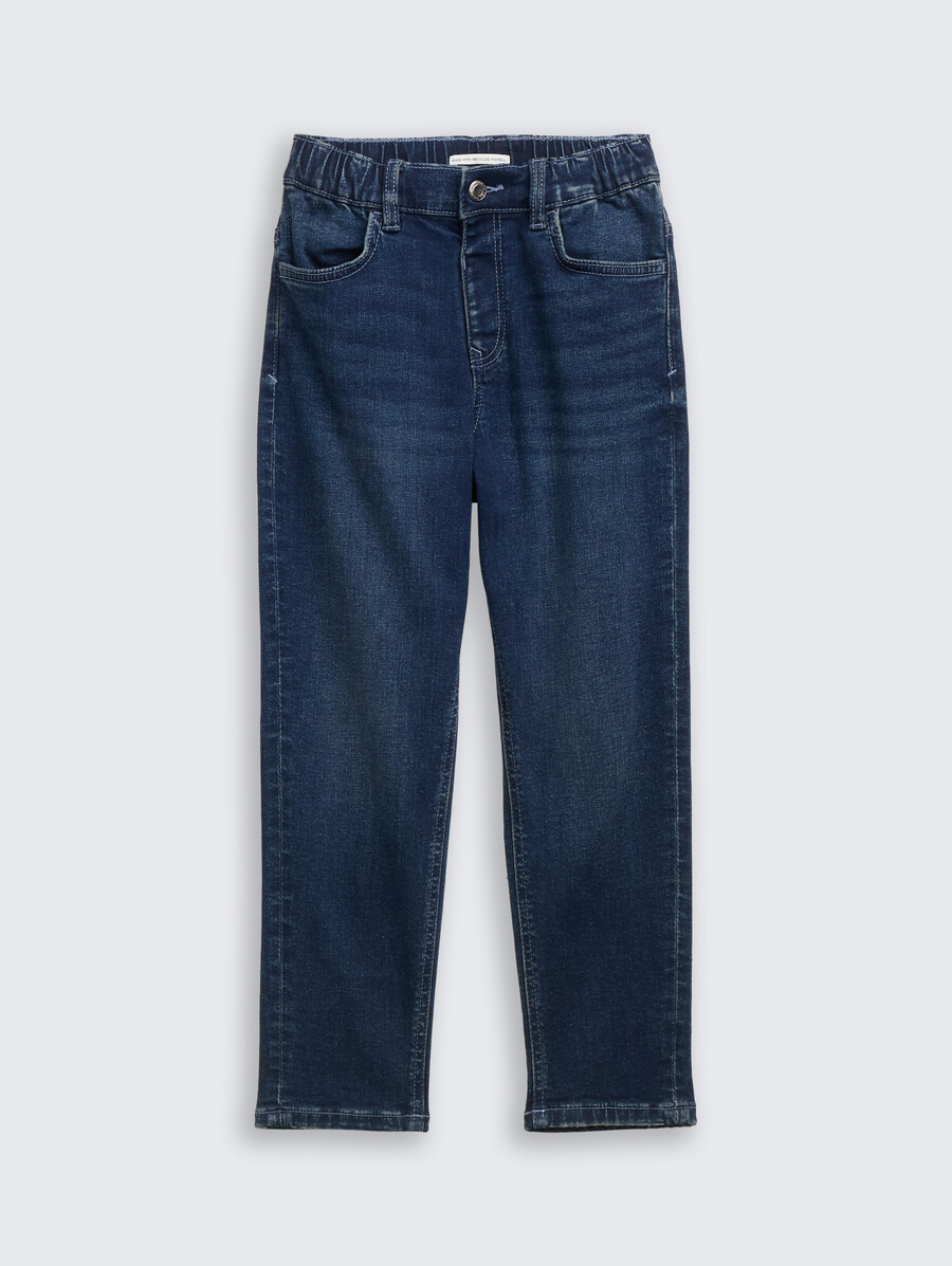jeans mit lockerer passform und stretchanteil