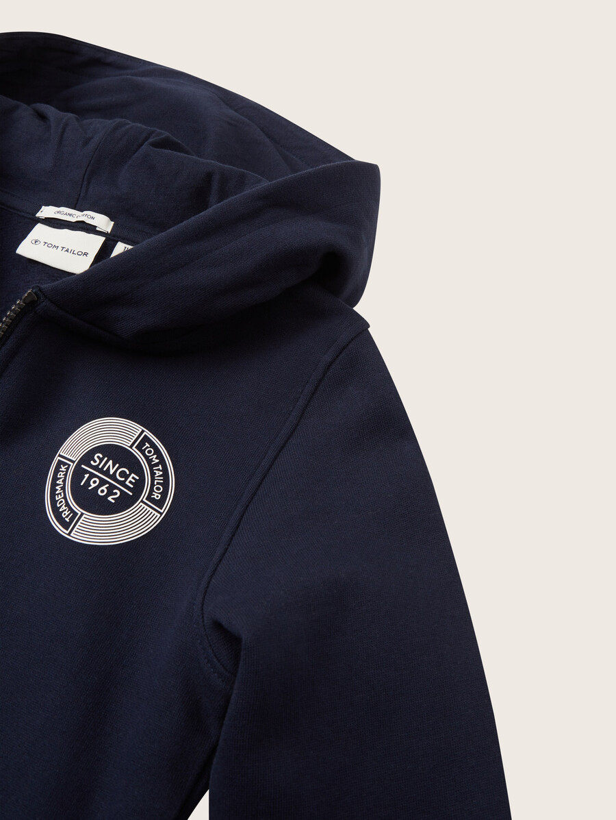 bedruckte sweatshirtjacke