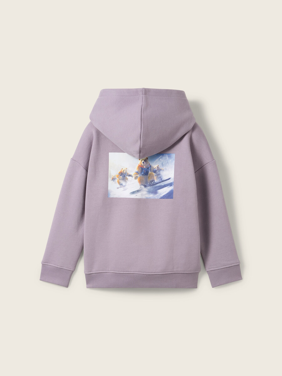 oversize-hoodie aus bio-baumwolle