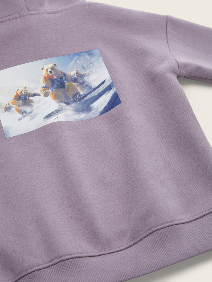 oversize-hoodie aus bio-baumwolle