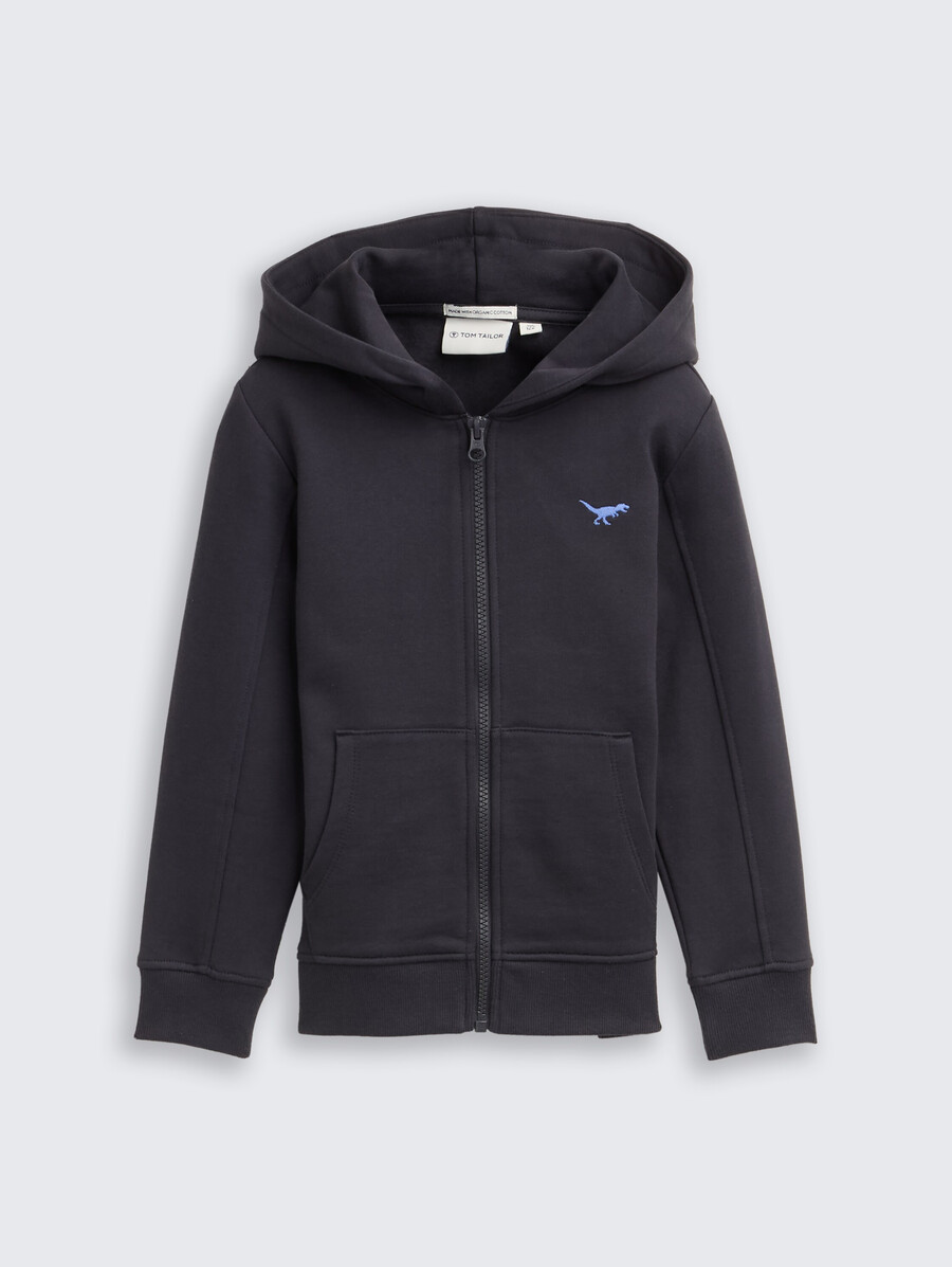 kapuzenjacke mit stickerei