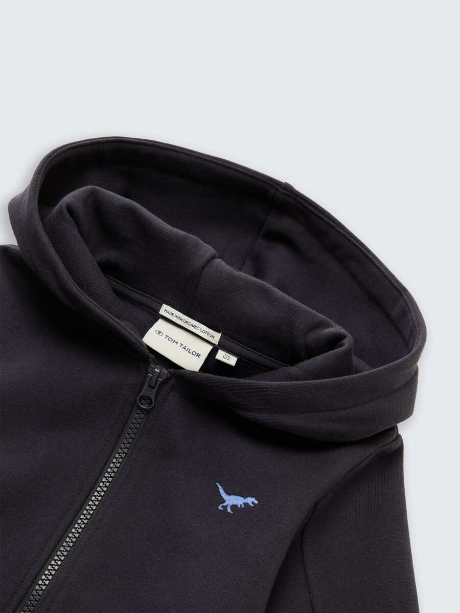 kapuzenjacke mit stickerei