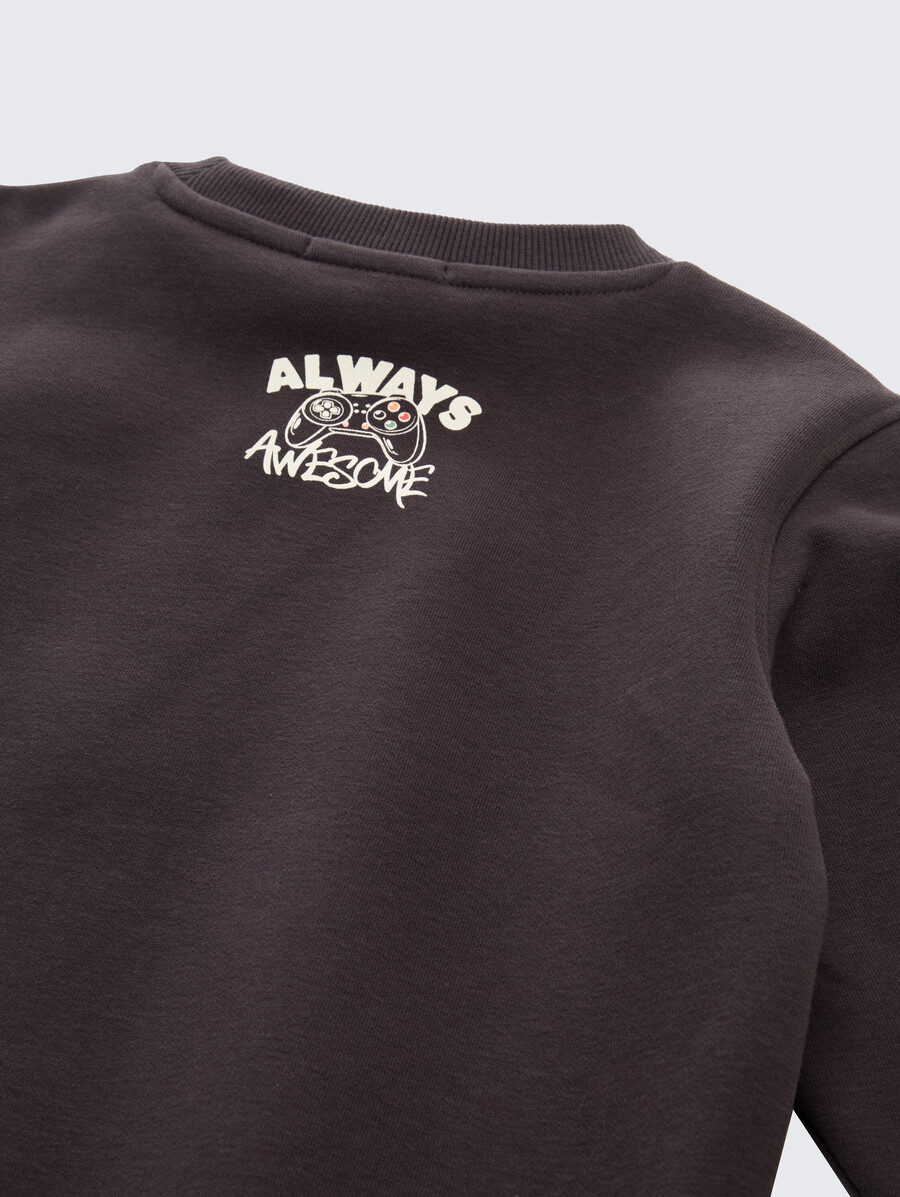sweatshirt mit motivdruck