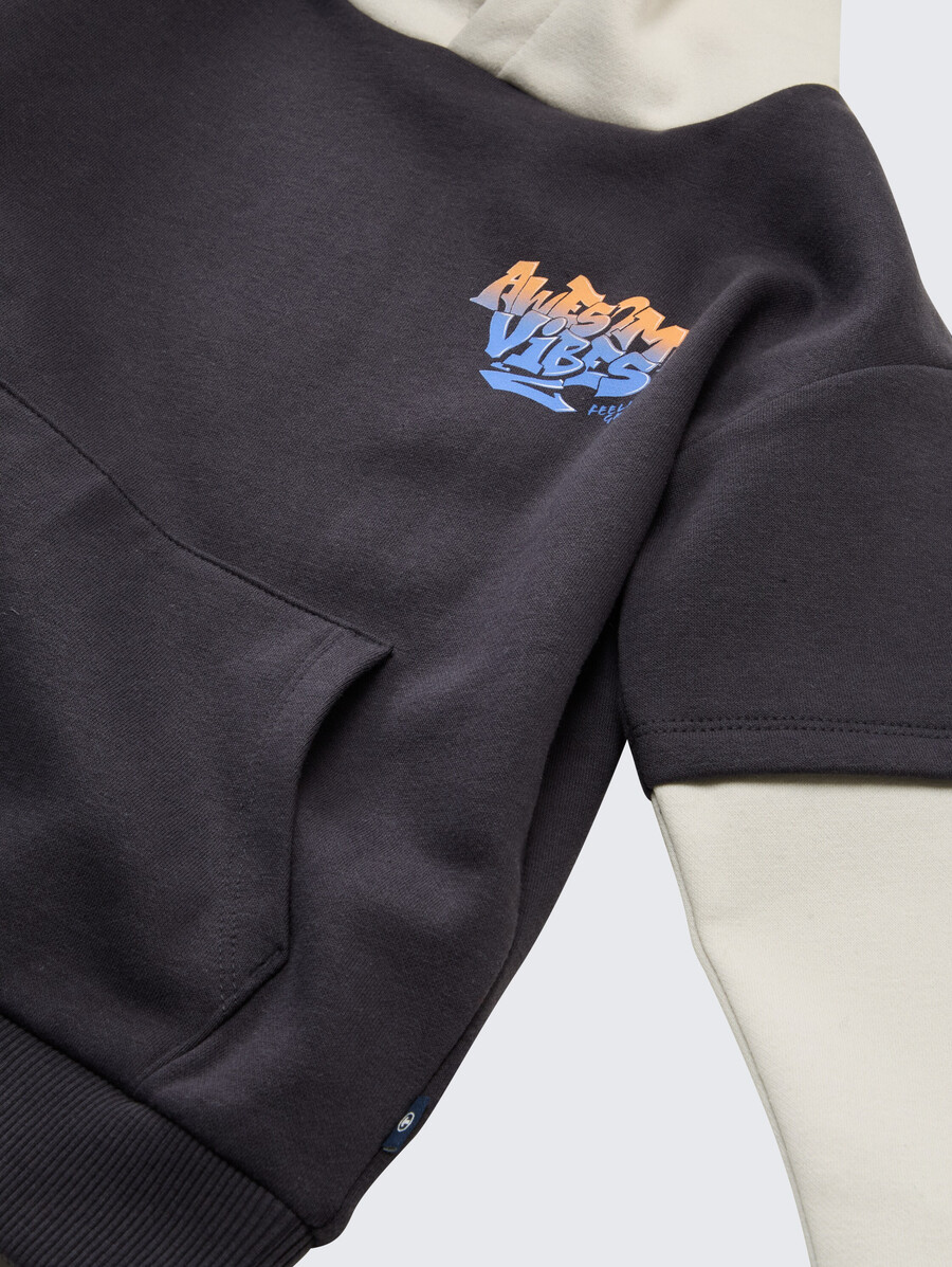 hoodie-sweatshirt im 2-in-1-look