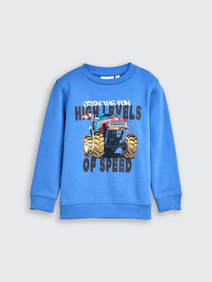 sweatshirt mit motivdruck