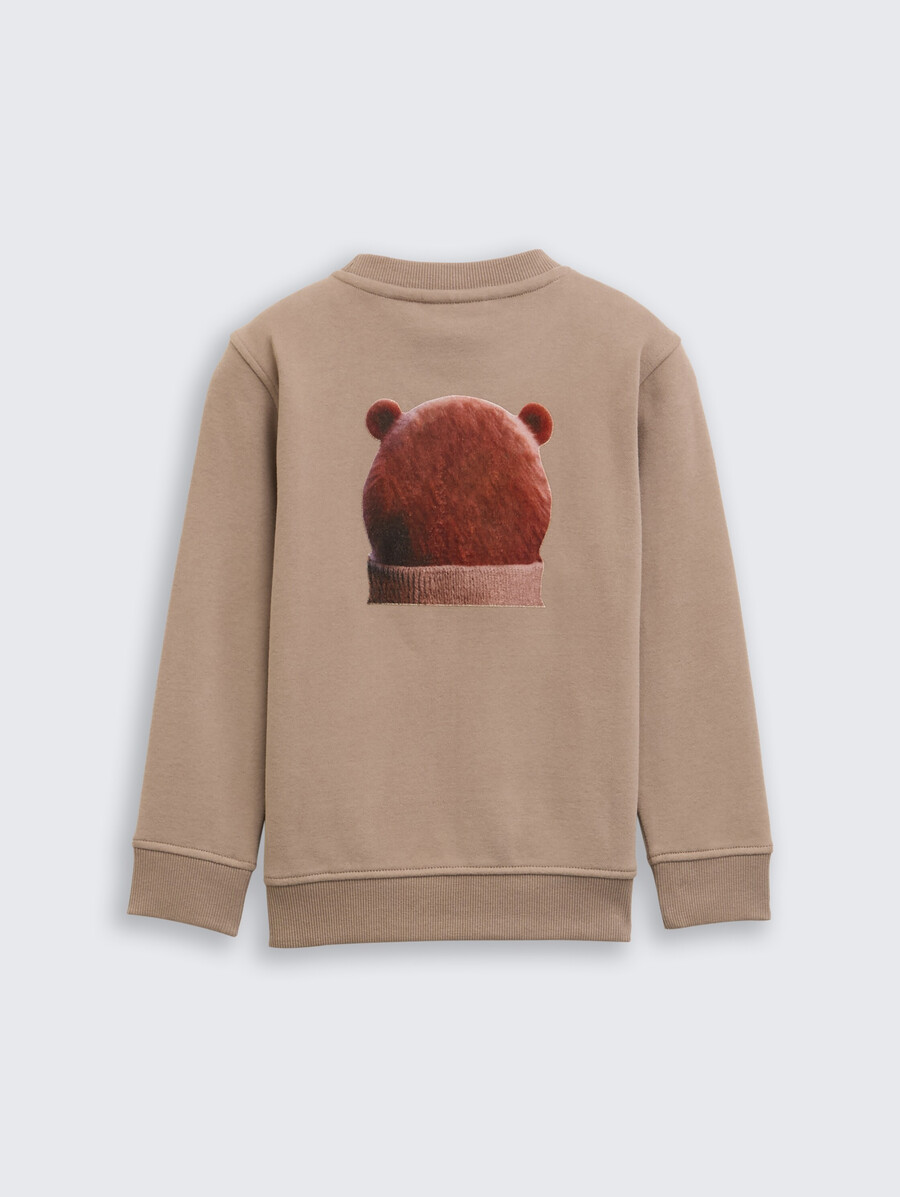 sweatshirt mit motivdruck