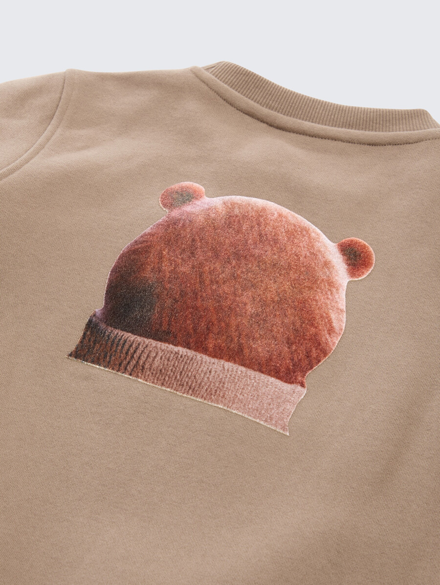 sweatshirt mit motivdruck