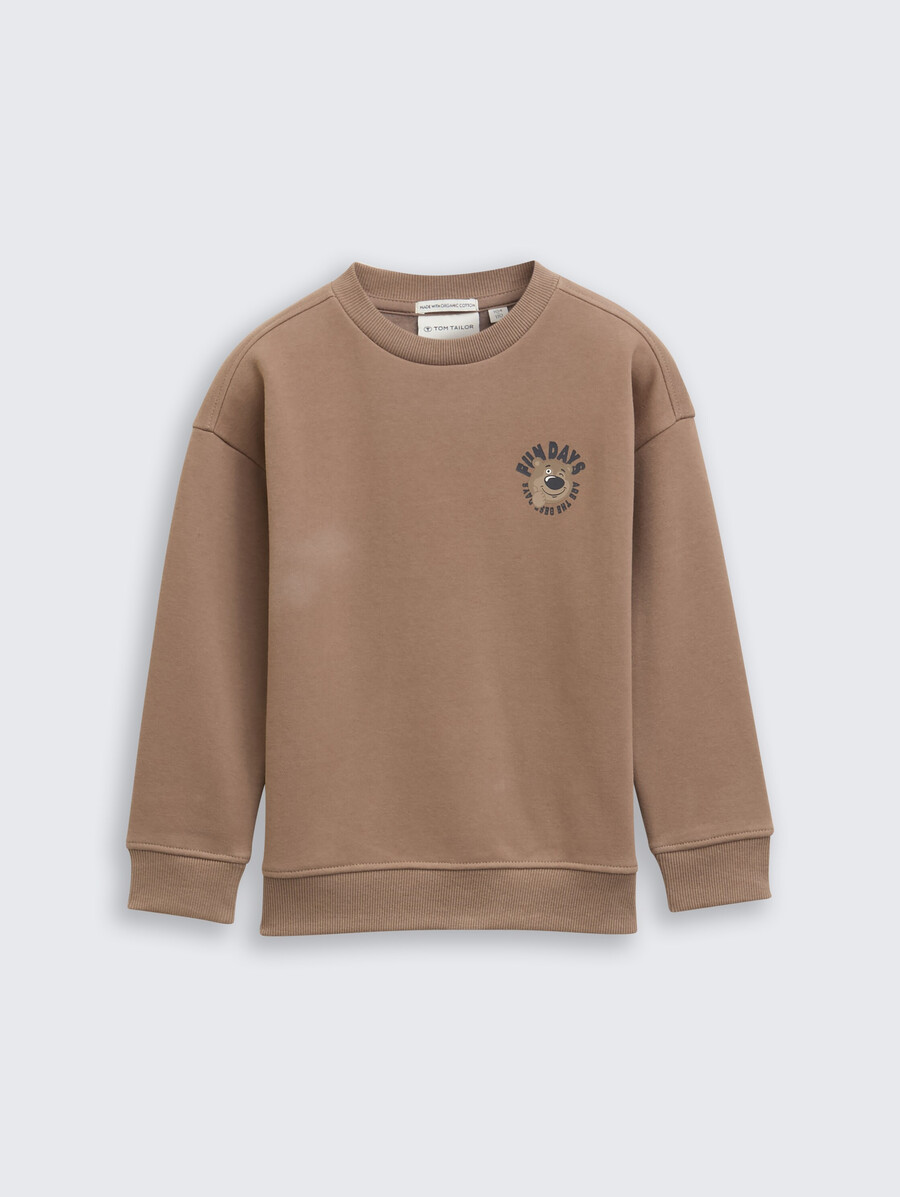 oversize-sweatshirt mit aufdruck
