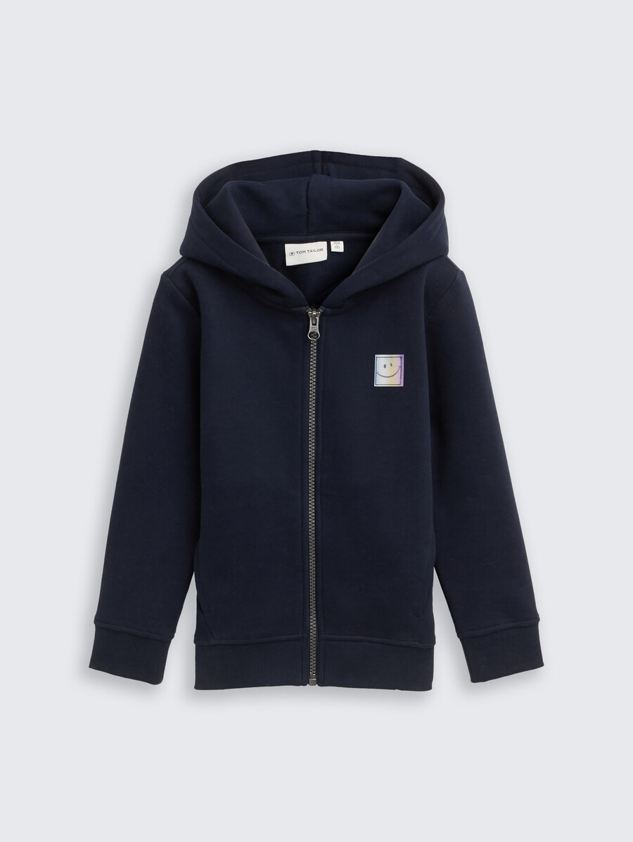 kapuzenjacke mit rückendruck