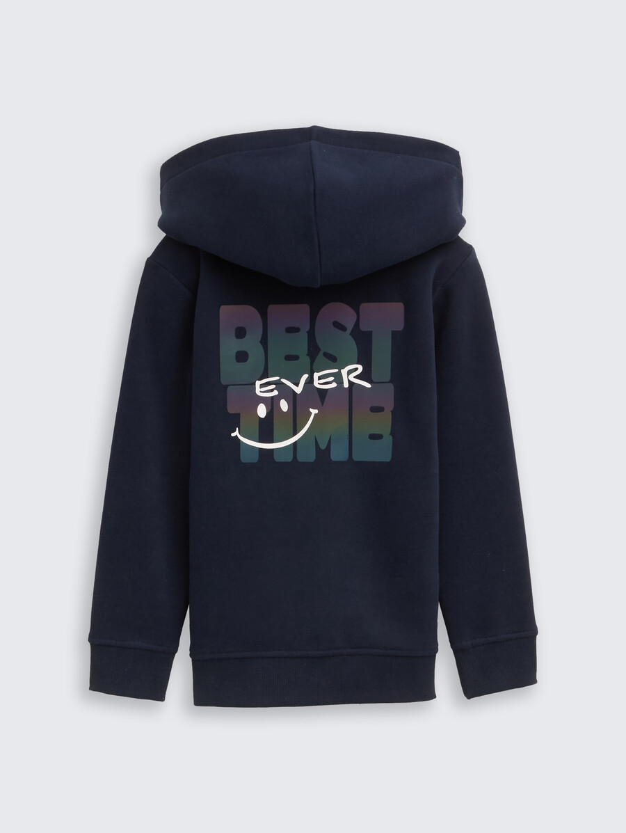 kapuzenjacke mit rückendruck