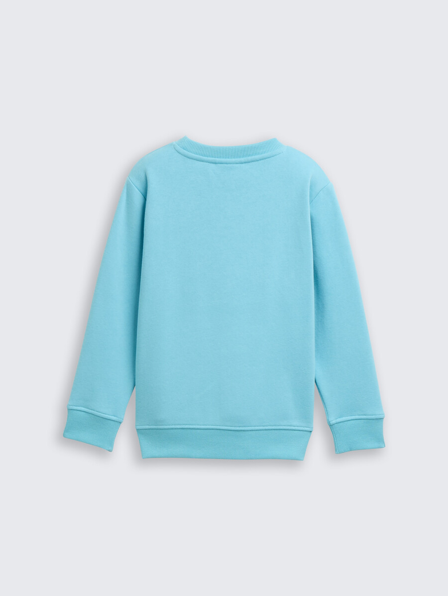 basic-sweatshirt mit aufdruck