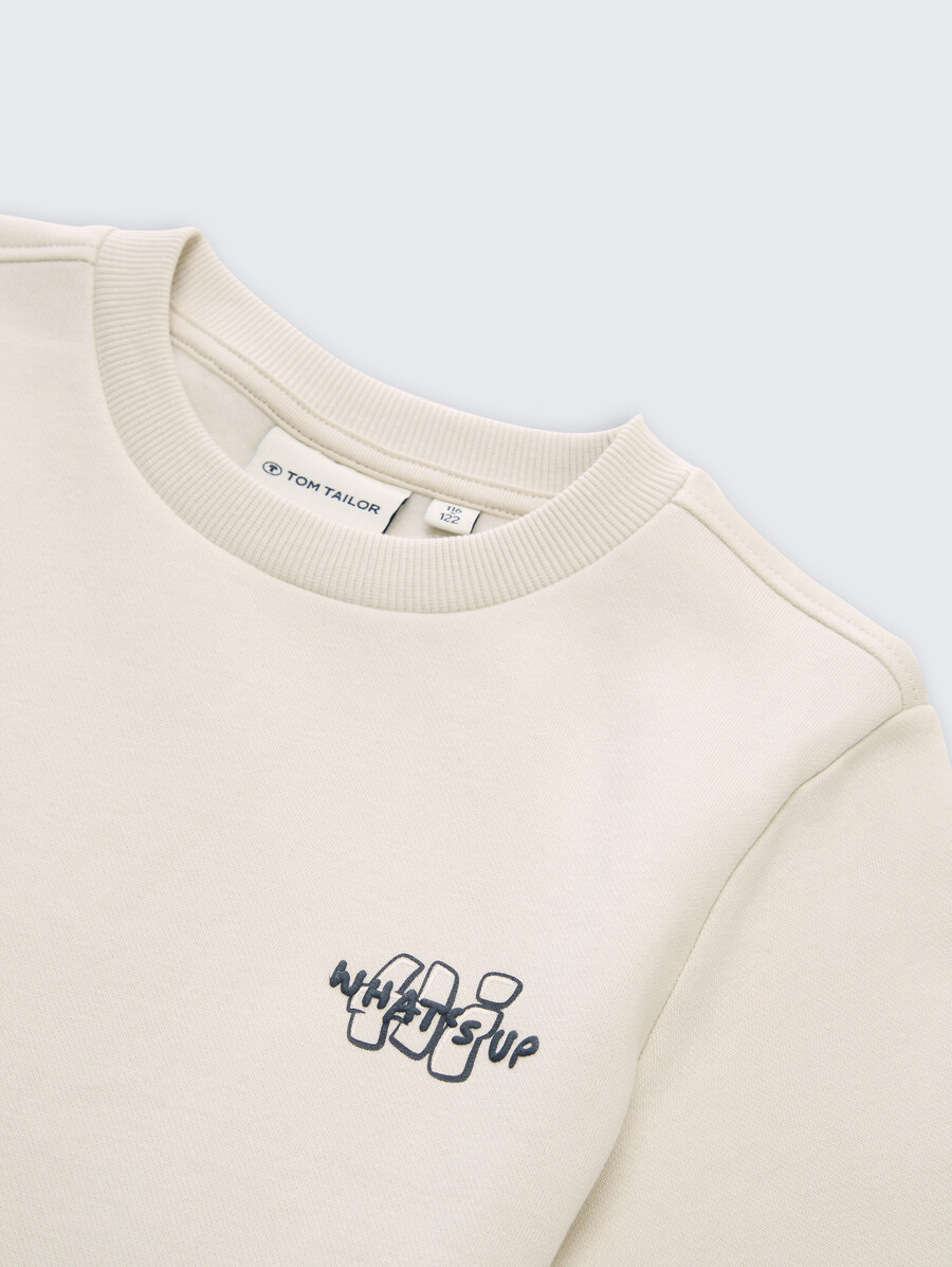 sweatshirt mit motivdruck