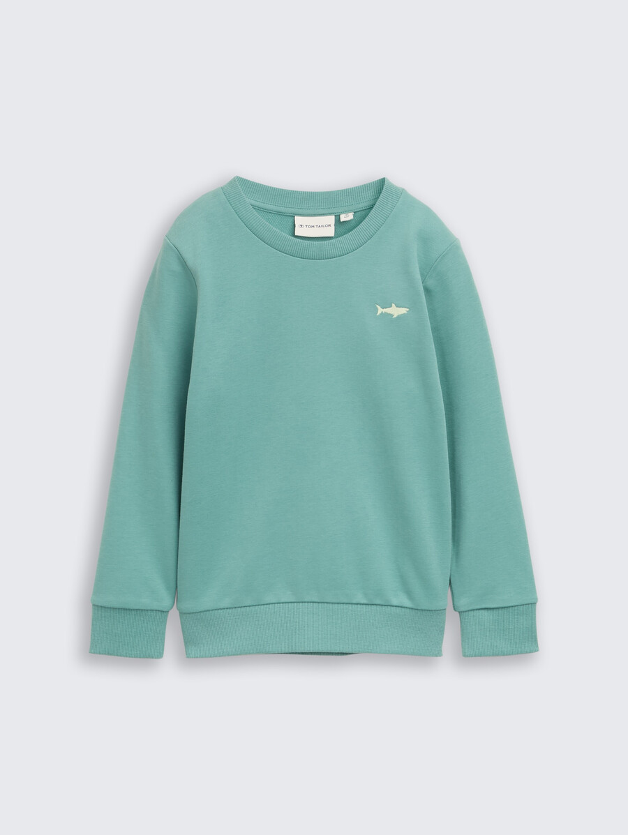 basic-sweatshirt mit aufdruck
