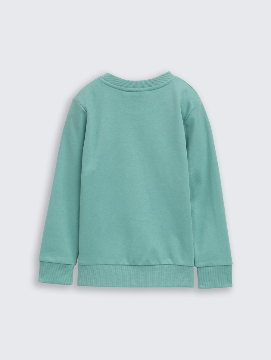 basic-sweatshirt mit aufdruck