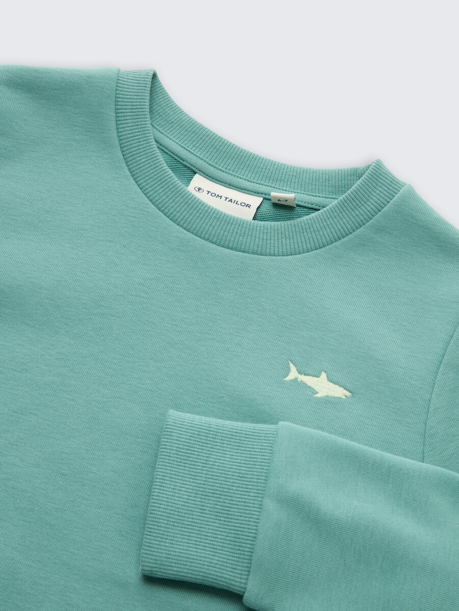 basic-sweatshirt mit aufdruck