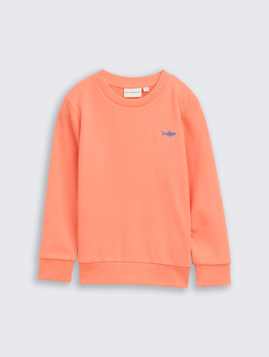 basic-sweatshirt mit aufdruck