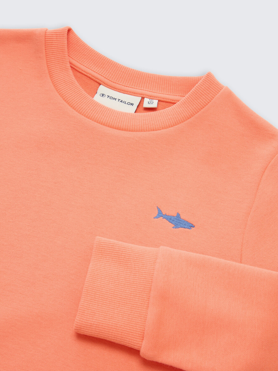 basic-sweatshirt mit aufdruck