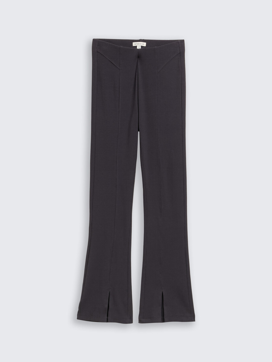 ausgestellte leggings mit schlitzdetails