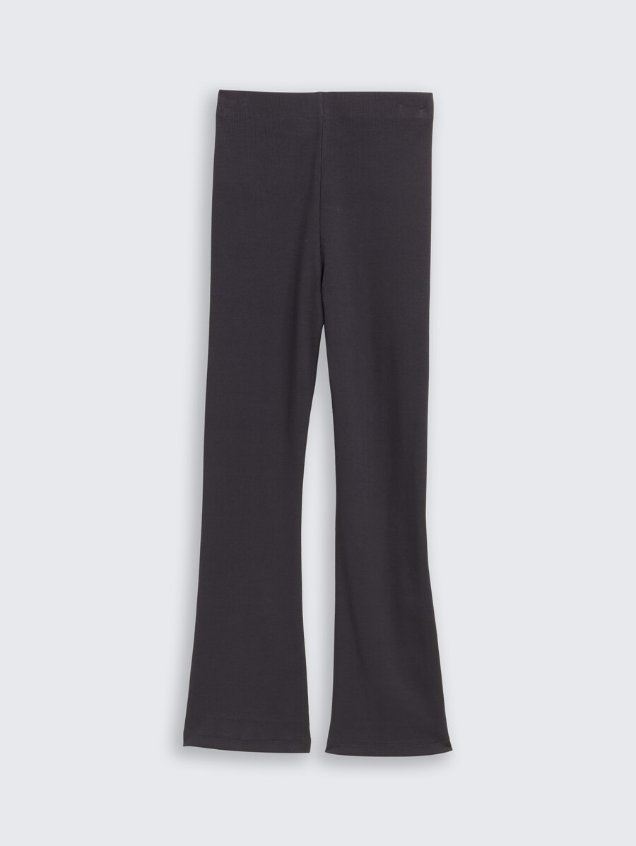ausgestellte leggings mit schlitzdetails