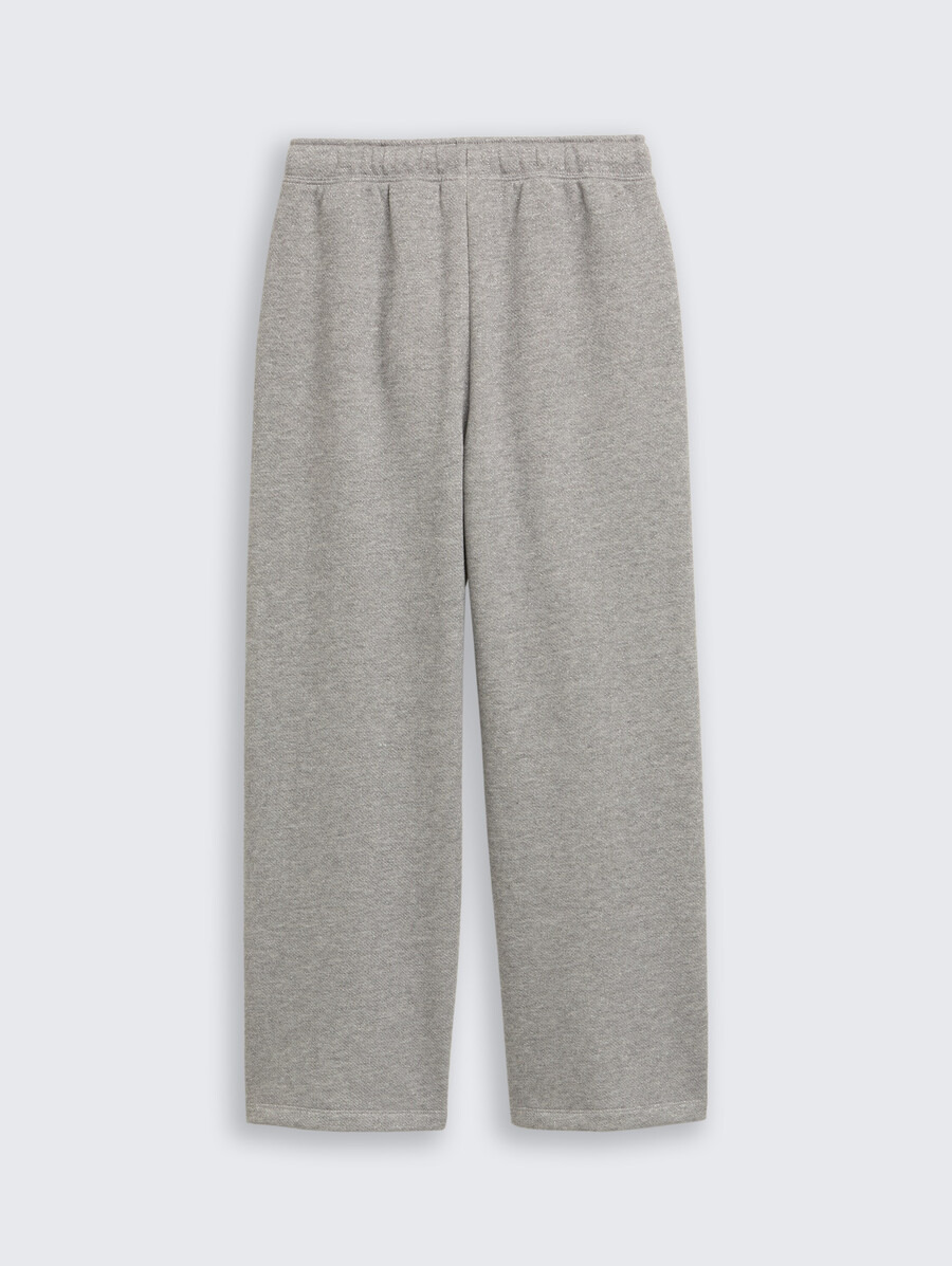 weit geschnittene hose mit glitzereffekt