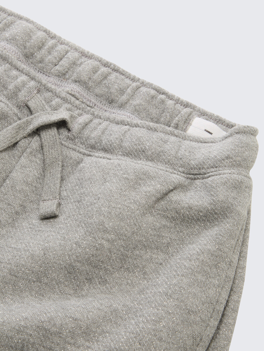 weit geschnittene hose mit glitzereffekt