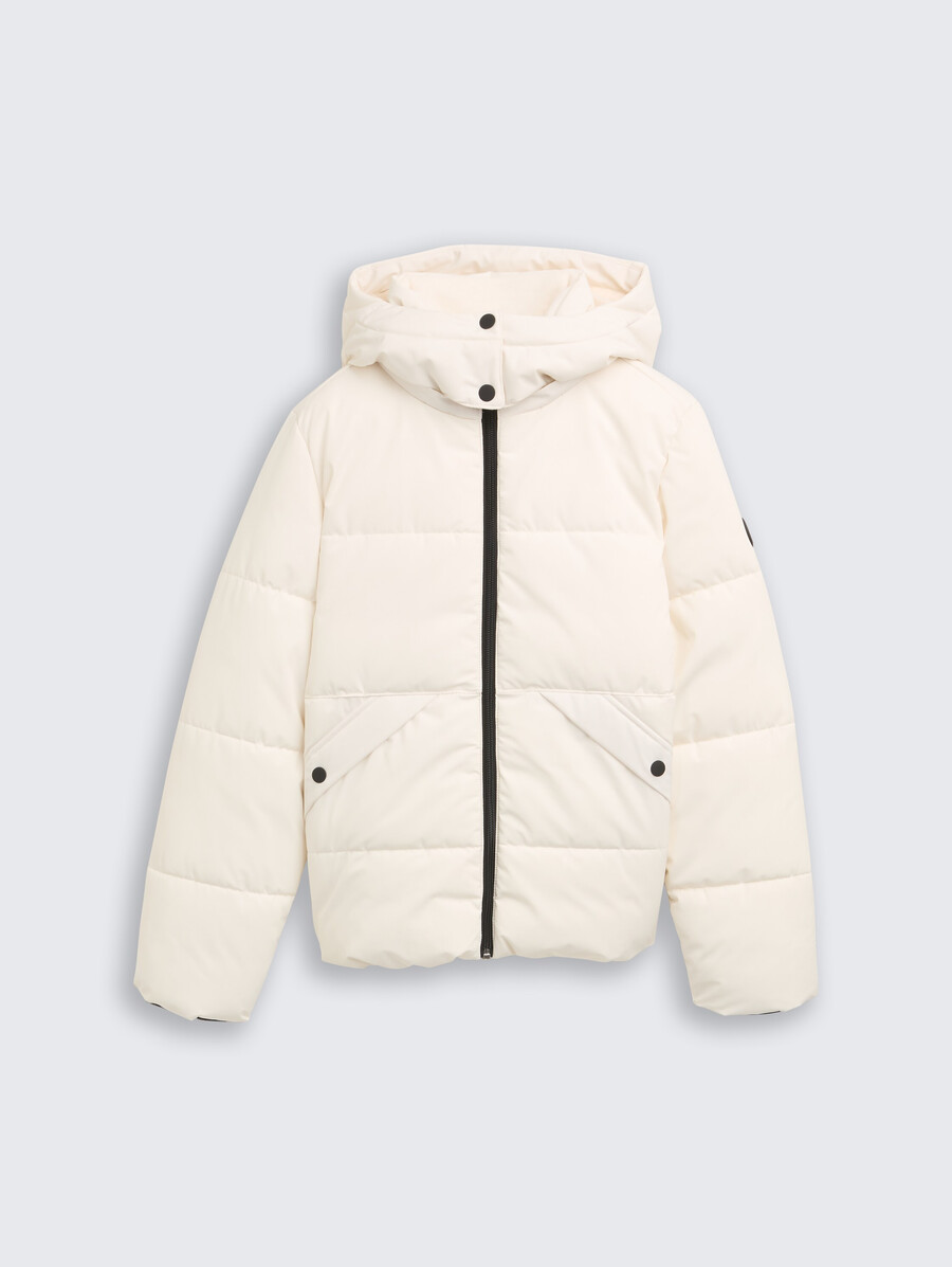 steppjacke mit abnehmbarer kapuze