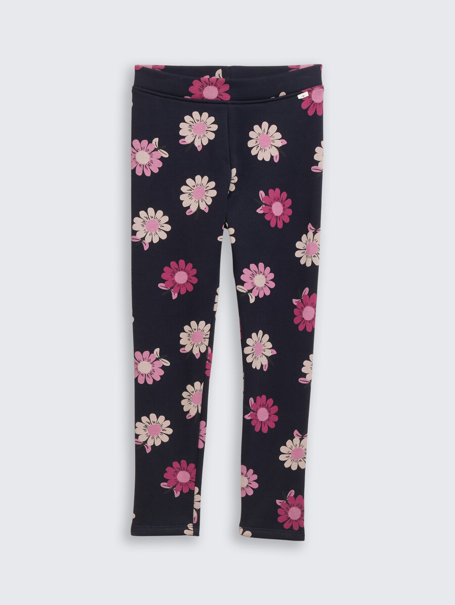 thermoleggings mit allover-print